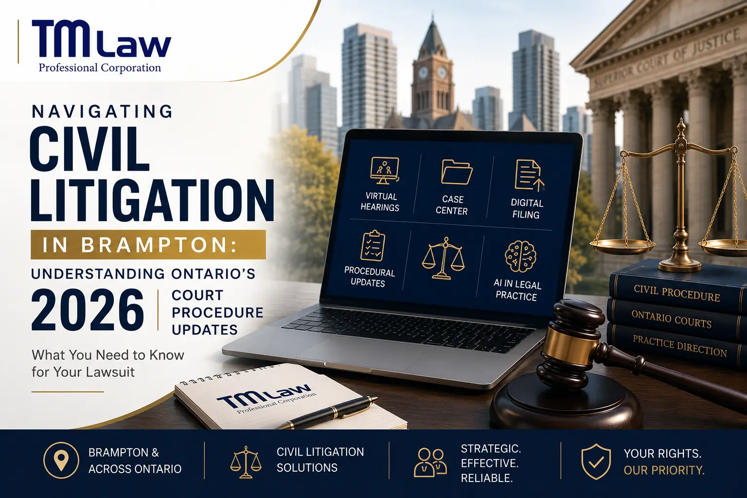 Navigating Civil Litigation in Brampton Understanding Ontario’s 2026 Court Procedure Updates