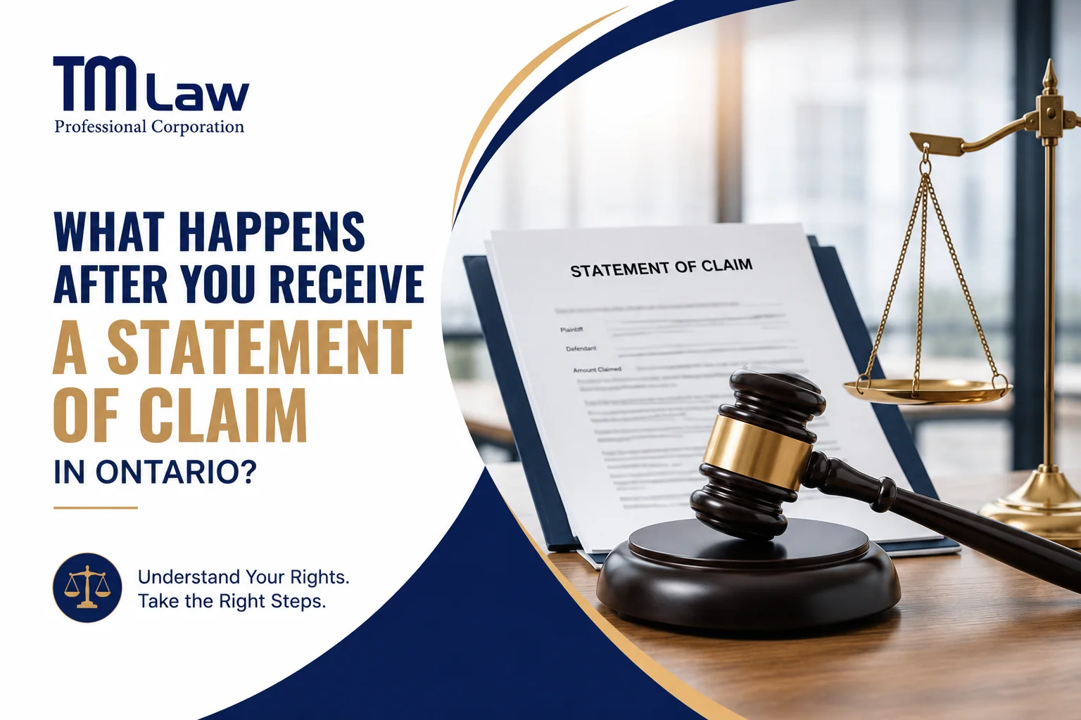 What Happens After You Receive a Statement of Claim in Ontario